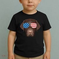 USA Chocolate Lab Dog Toddler T-Shirt thumb 2