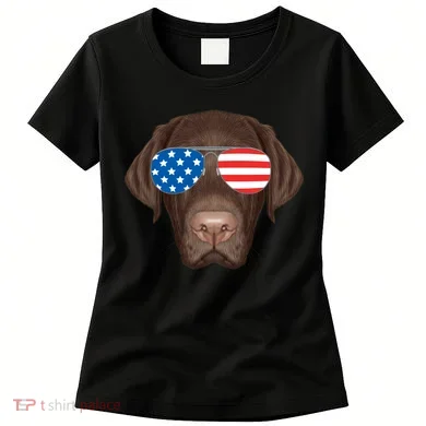 USA Chocolate Lab Dog Women's T-Shirt