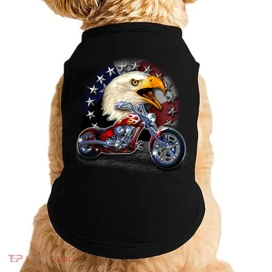 USA Chopper Bald Eagle Muscle Doggie Tank