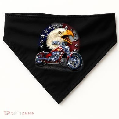 USA Chopper Bald Eagle Muscle USA-Made Doggie Bandana