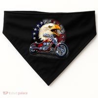 USA Chopper Bald Eagle Muscle USA-Made Doggie Bandana thumb 0