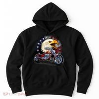 USA Chopper Bald Eagle Muscle Hoodie thumb 0
