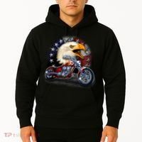 USA Chopper Bald Eagle Muscle Hoodie thumb 2