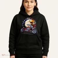 USA Chopper Bald Eagle Muscle Hoodie thumb 5