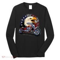 USA Chopper Bald Eagle Muscle Long Sleeve Shirt thumb 0