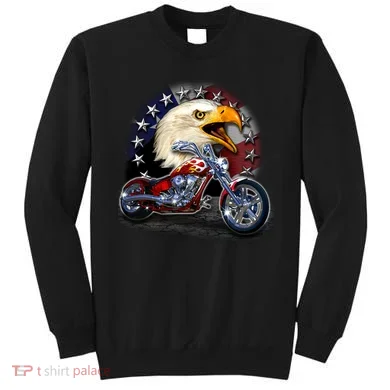 USA Chopper Bald Eagle Muscle Sweatshirt