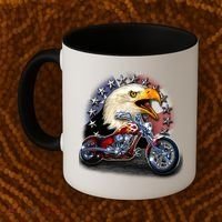 USA Chopper Bald Eagle Muscle Coffee Mug thumb 2