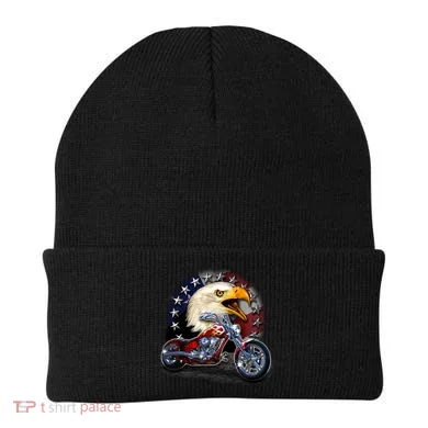 USA Chopper Bald Eagle Muscle Beanie