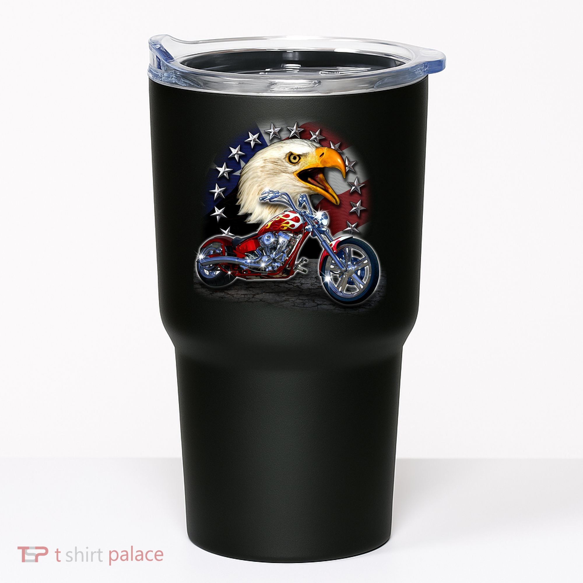 USA Chopper Bald Eagle Muscle Tumbler