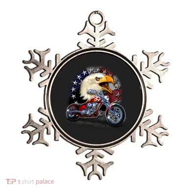 USA Chopper Bald Eagle Muscle Ornament