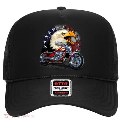 USA Chopper Bald Eagle Muscle Hat