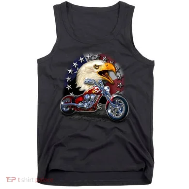 USA Chopper Bald Eagle Muscle Tank Top