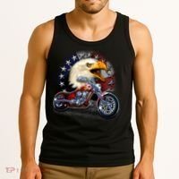 USA Chopper Bald Eagle Muscle Tank Top thumb 3