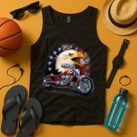 USA Chopper Bald Eagle Muscle Tank Top thumb 4