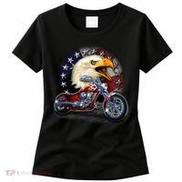 USA Chopper Bald Eagle Muscle Women's T-Shirt thumb 0