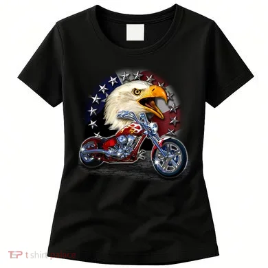 USA Chopper Bald Eagle Muscle Women's T-Shirt