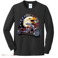 USA Chopper Bald Eagle Muscle Kids Long Sleeve Shirt thumb 0