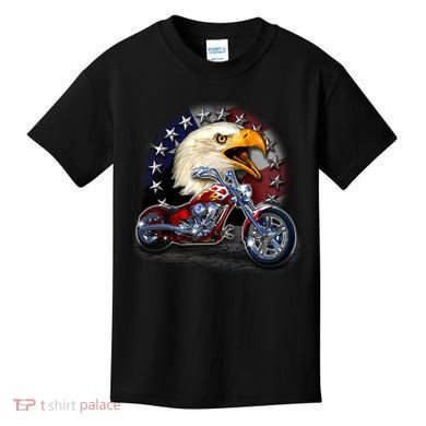 USA Chopper Bald Eagle Muscle Kids T-Shirt