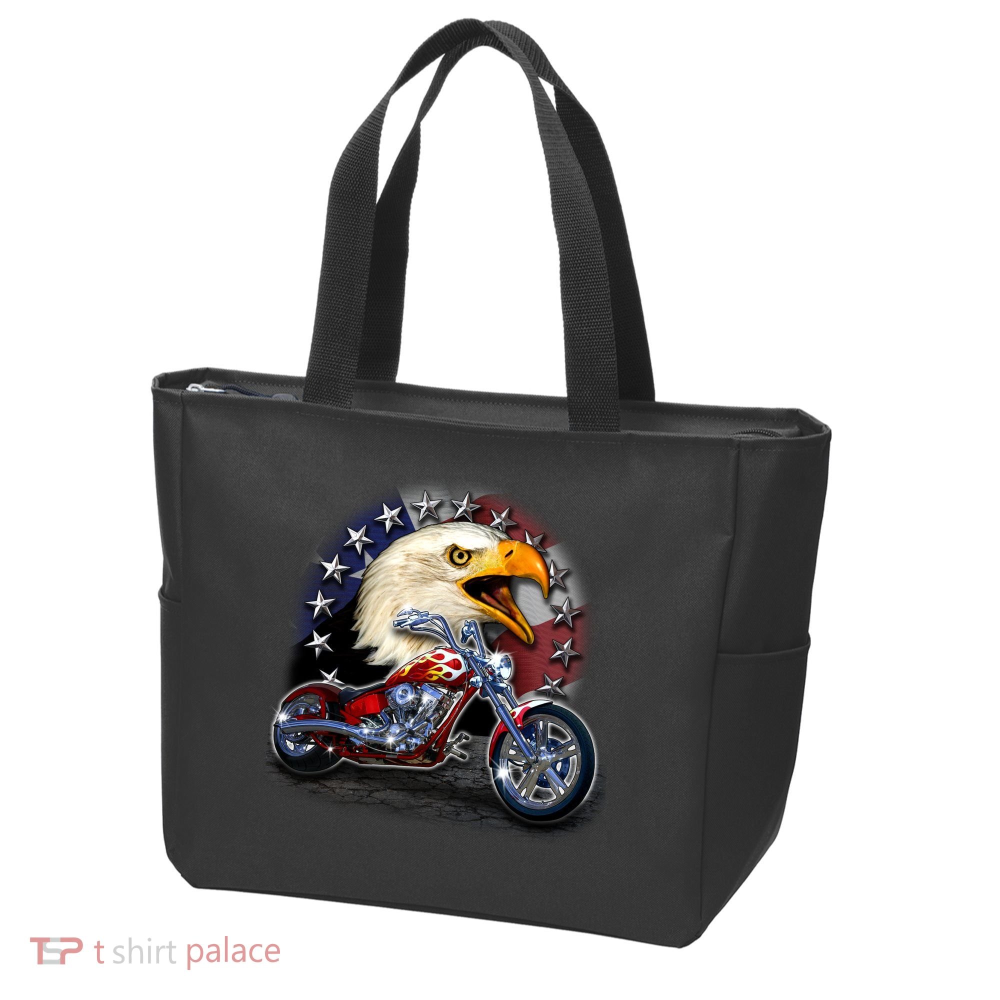 USA Chopper Bald Eagle Muscle Tote Bag