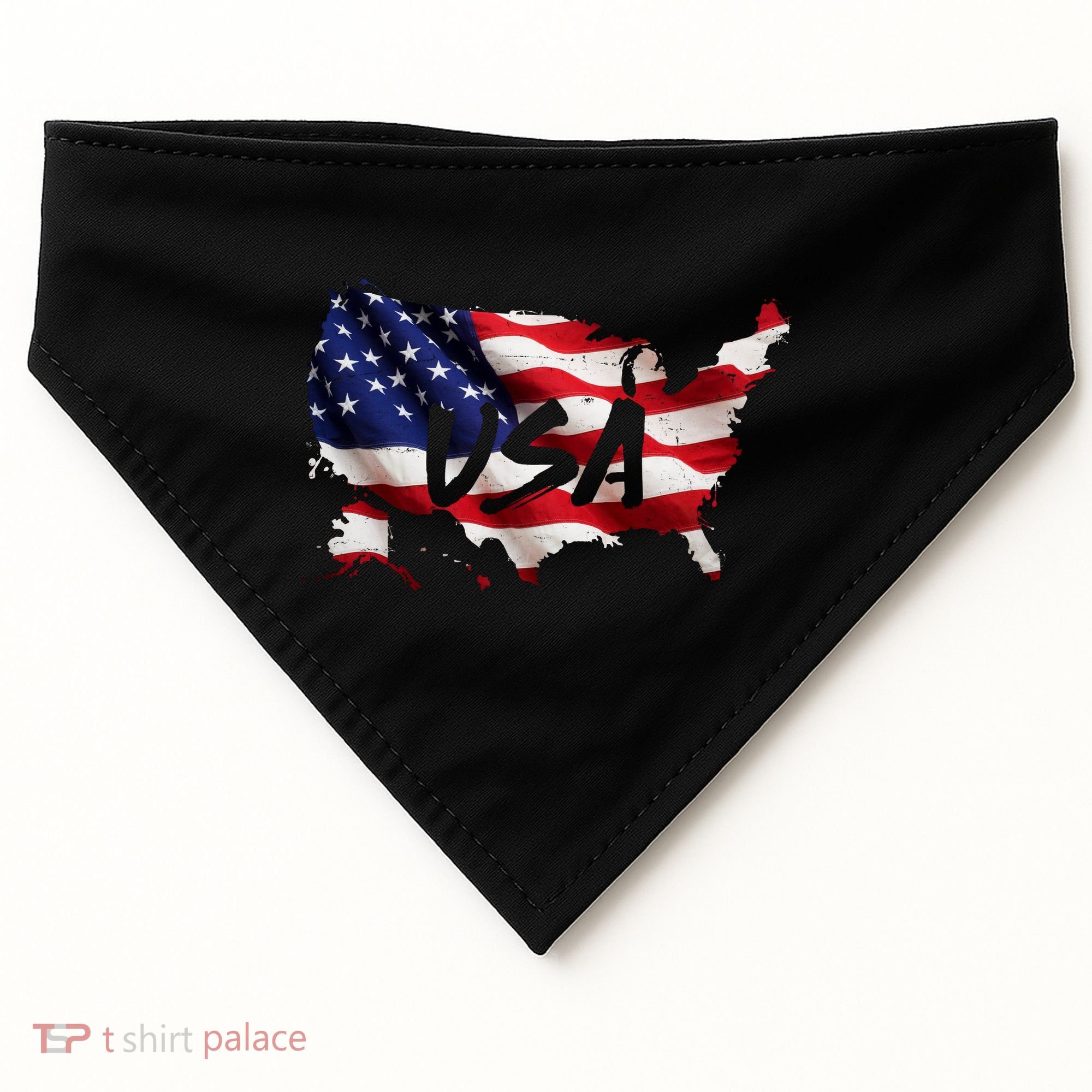 USA Country Flag USA-Made Doggie Bandana