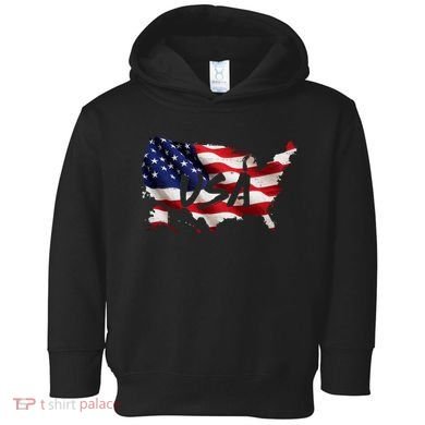 USA Country Flag Toddler Hoodie