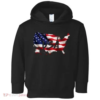 USA Country Flag Toddler Hoodie