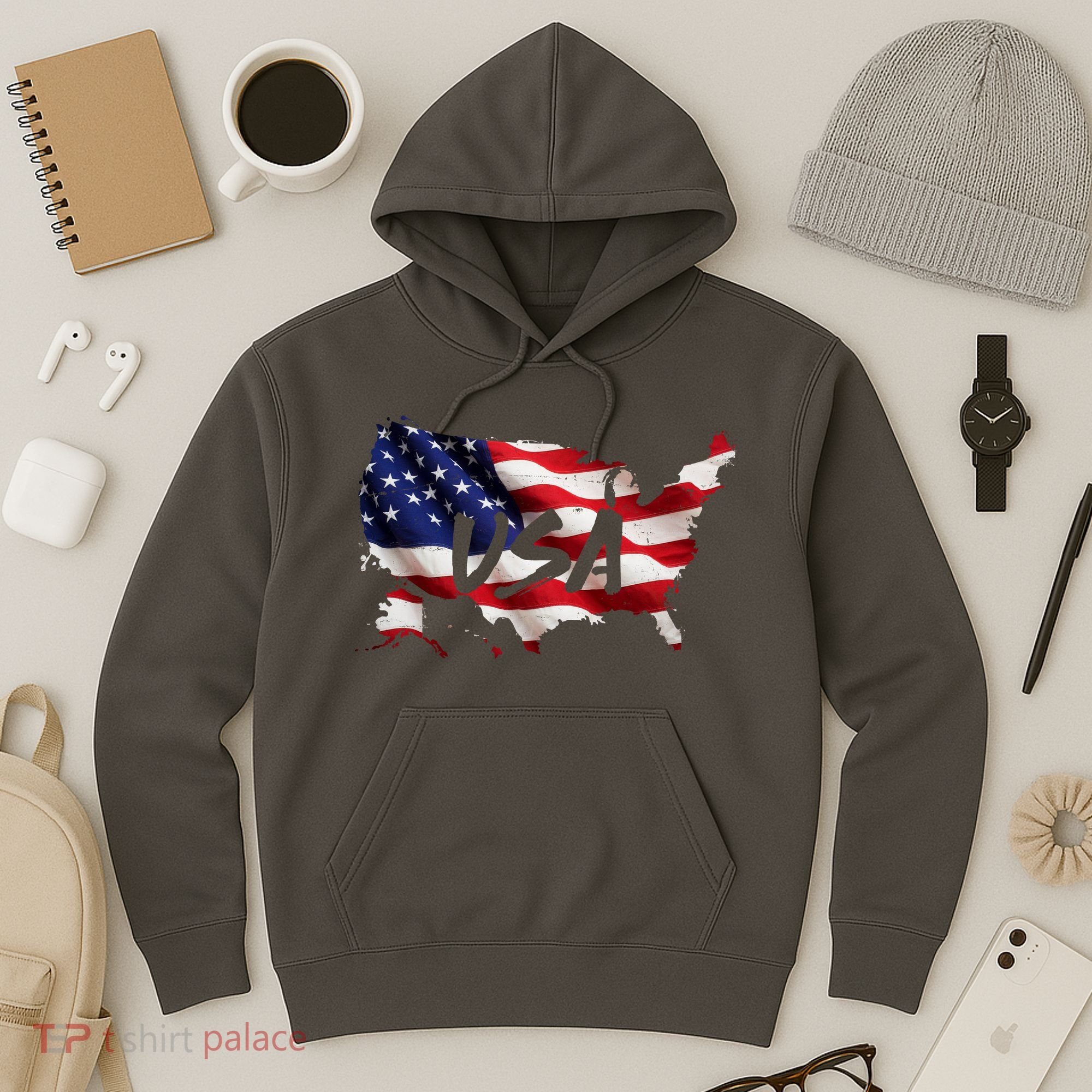 USA Country Flag Hoodie