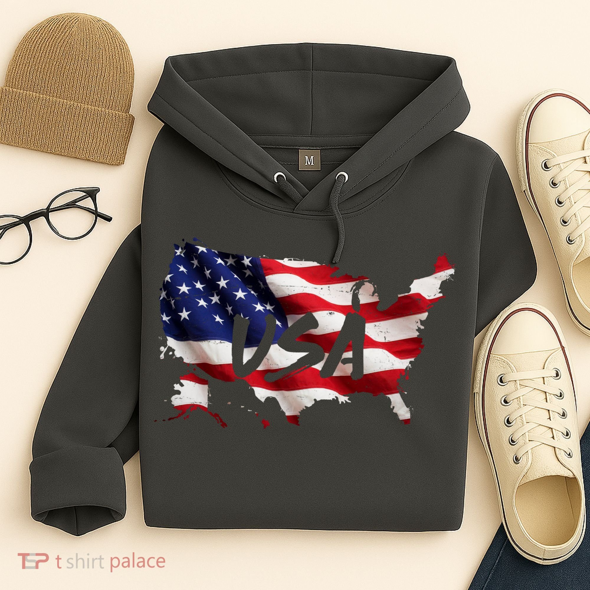 USA Country Flag Hoodie