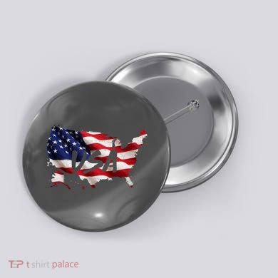 USA Country Flag Button