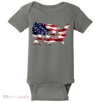 USA Country Flag Baby Bodysuit thumb 0