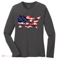 USA Country Flag Women's Long Sleeve Shirt thumb 0