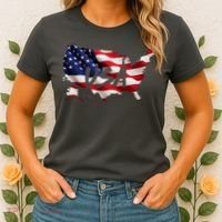 USA Country Flag Women's T-Shirt thumb 2