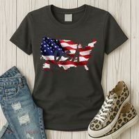 USA Country Flag Women's T-Shirt thumb 3