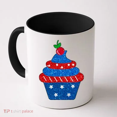 USA Cupcake Cherry On Top Coffee Mug