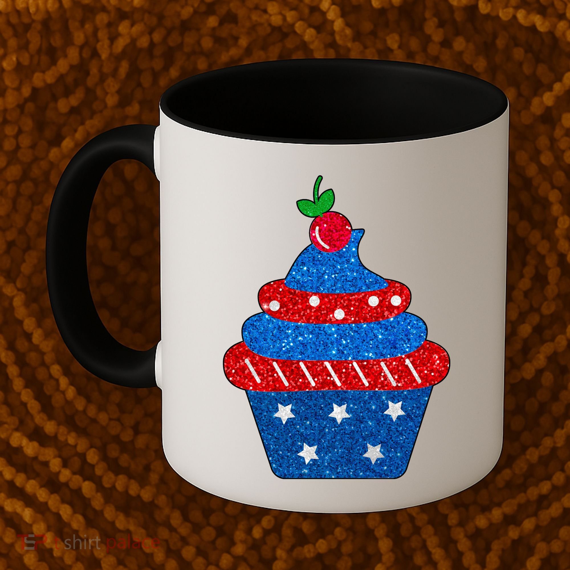 USA Cupcake Cherry On Top Coffee Mug