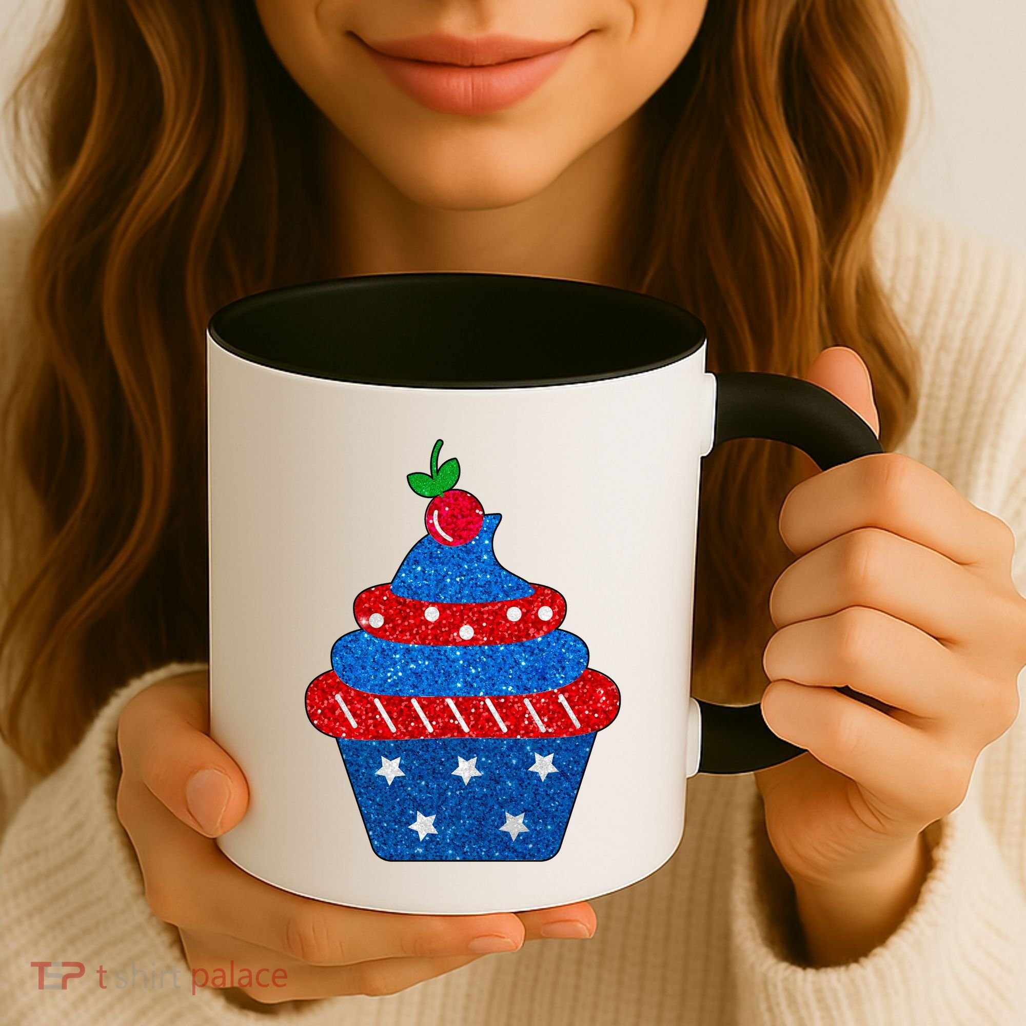 USA Cupcake Cherry On Top Coffee Mug