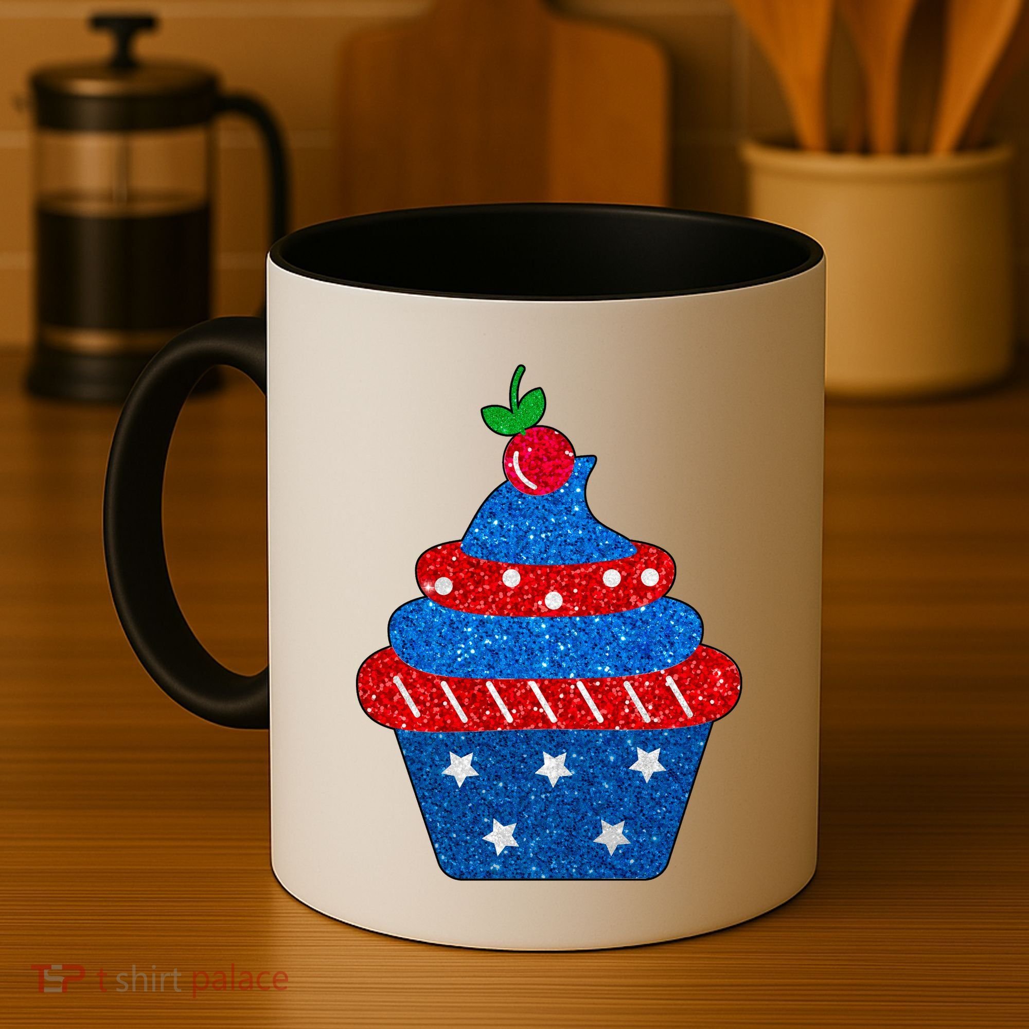 USA Cupcake Cherry On Top Coffee Mug