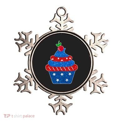 USA Cupcake Cherry On Top Ornament