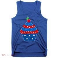USA Cupcake Cherry On Top Tank Top thumb 0