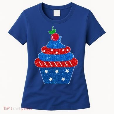 USA Cupcake Cherry On Top Women's T-Shirt