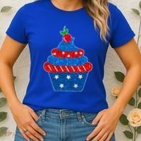 USA Cupcake Cherry On Top Women's T-Shirt thumb 2