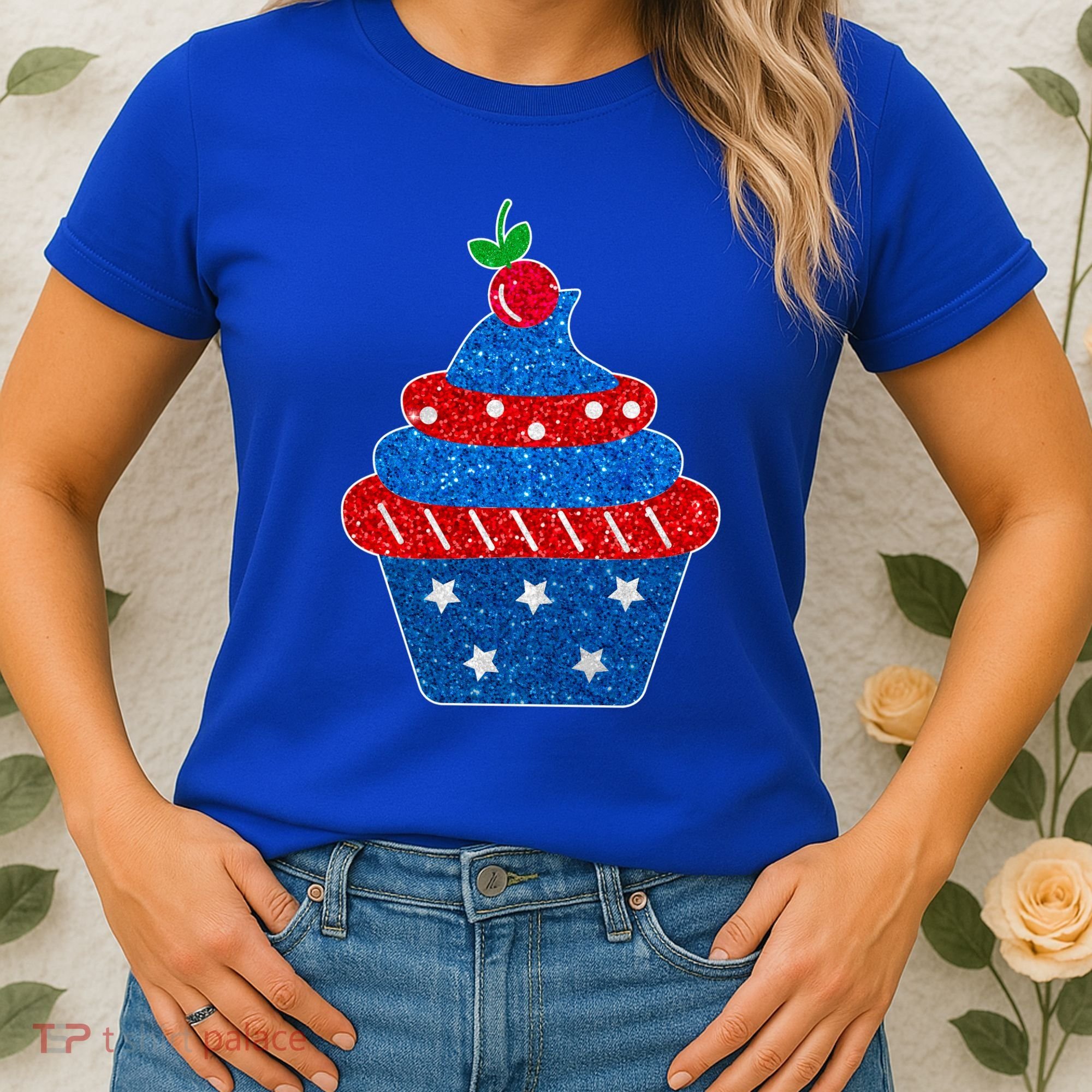 USA Cupcake Cherry On Top Women's T-Shirt