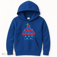 USA Cupcake Cherry On Top Kids Hoodie thumb 0