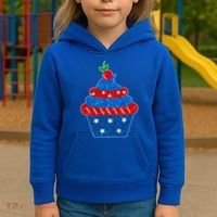 USA Cupcake Cherry On Top Kids Hoodie thumb 3