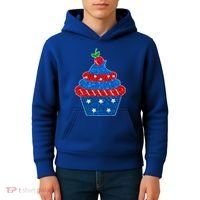USA Cupcake Cherry On Top Kids Hoodie thumb 4