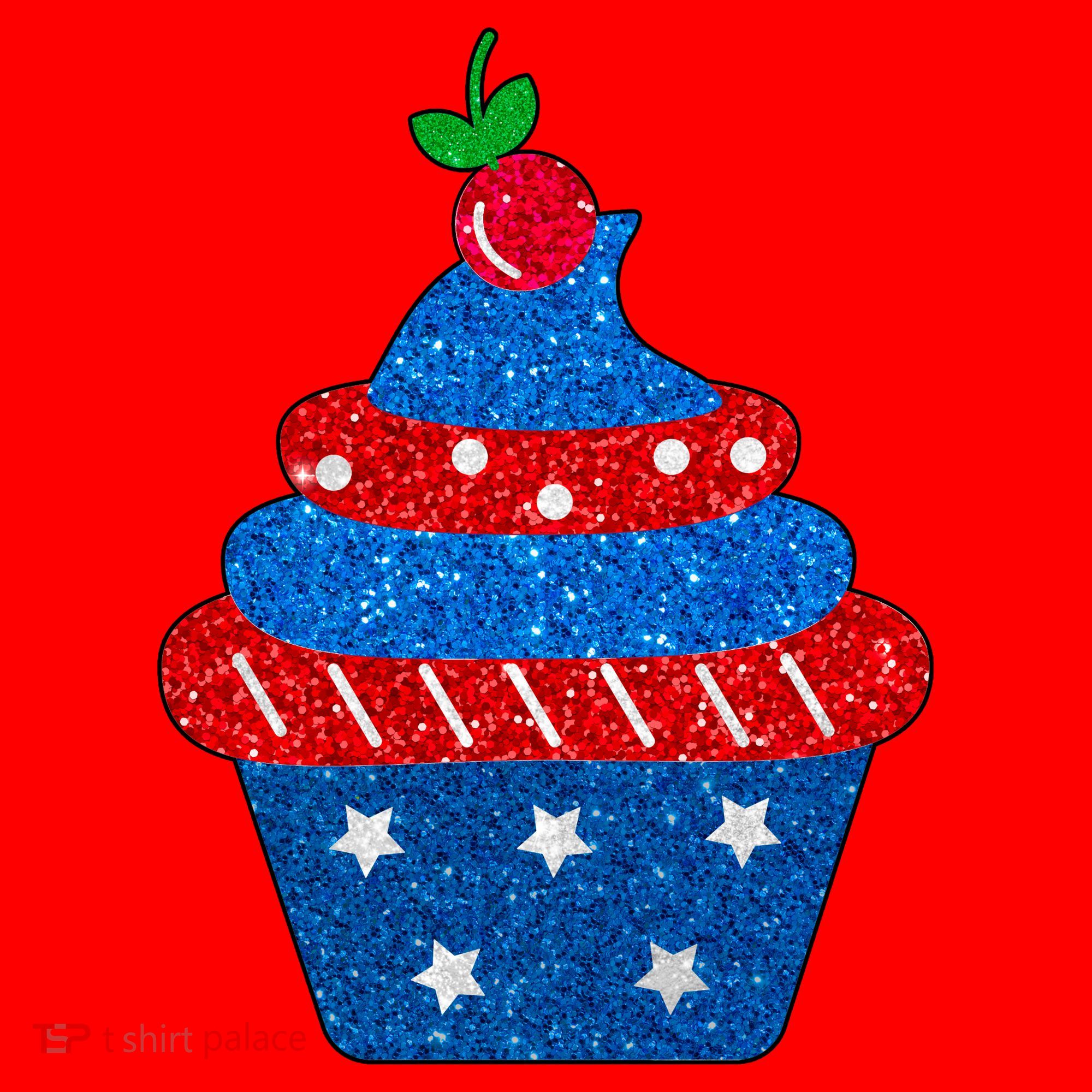 USA Cupcake Cherry On Top Santa Hat