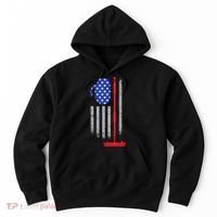 USA Curling Flag Hoodie thumb 0