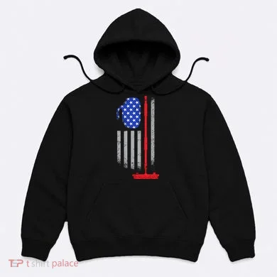 USA Curling Flag Hoodie