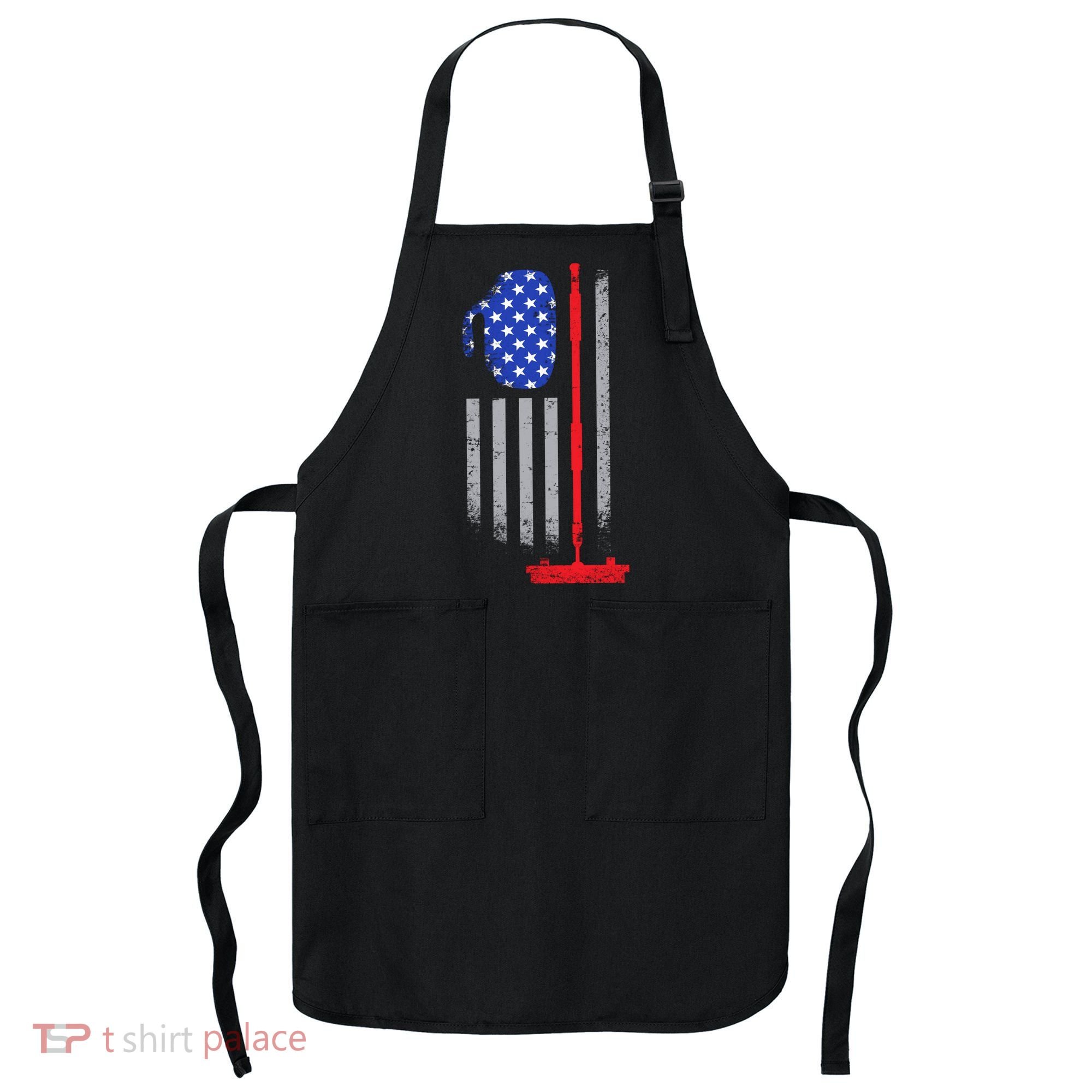 USA Curling Flag Apron