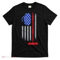 USA Curling Flag T-Shirt thumb 0